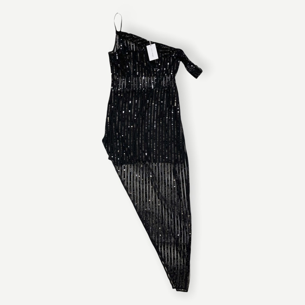 LOVERS + FRIENDS Nina Black Sequin Gown - Picture 3 of 10